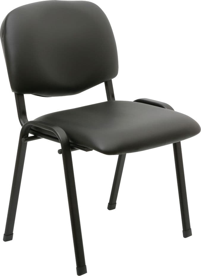 SEDIA INTERLOCUTORIA nero - cm 54,5 x 58 x 81,5- 5 pezzi  - KASART - 2