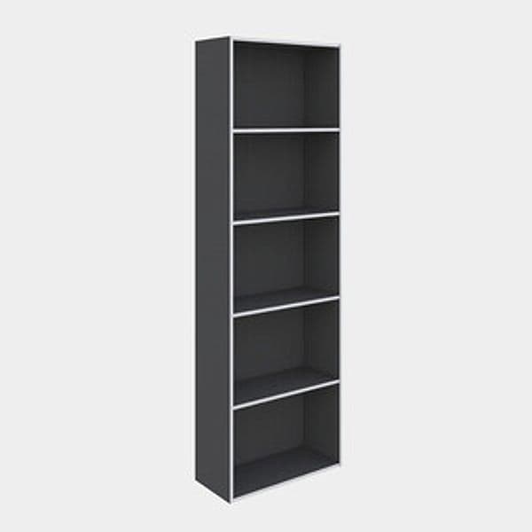Libreria 4 Ripiani 50 x 22,8 x 157,4 cm Ardesia - 2