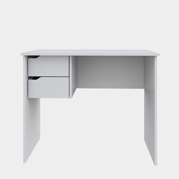 Scrittoio 2 Cassetti 90 x 50 x 73 cm Bianco - 2
