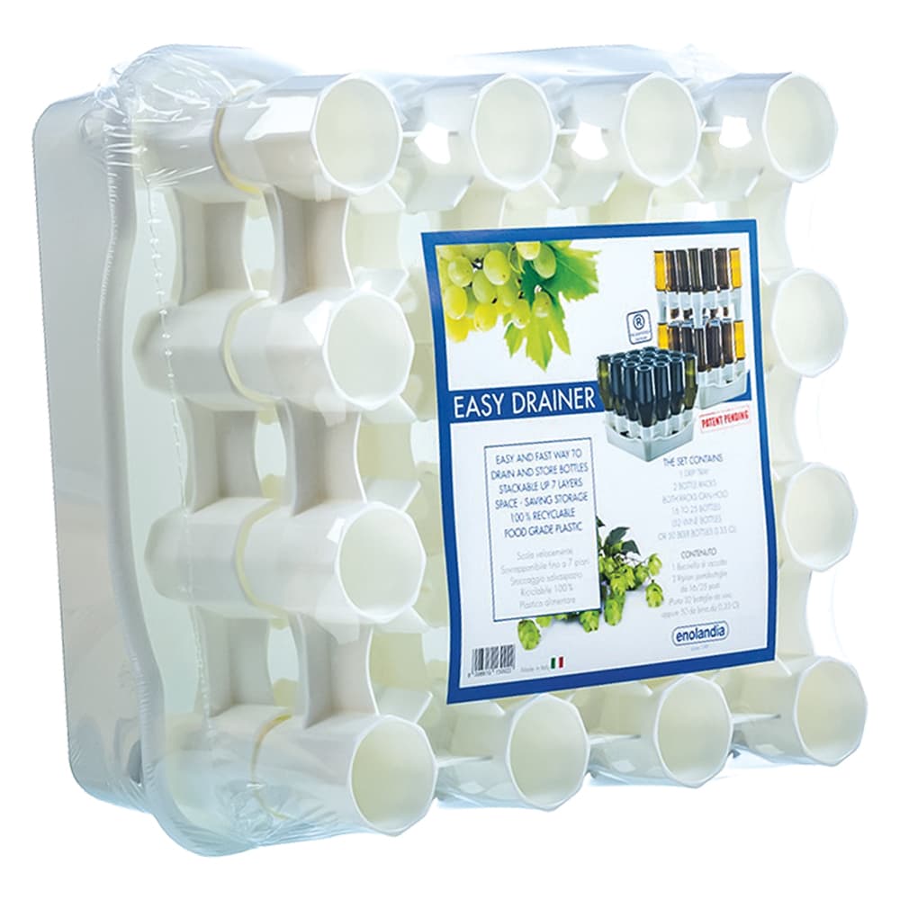 Scolabottiglie Componibile con Bacinella 50 32 Posti Enolandia - 2