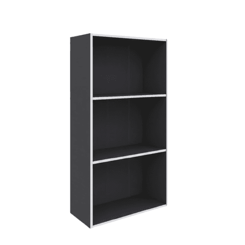 Libreria 2 Ripiani 50 x 22,8 x 95 cm Ardesia - 2