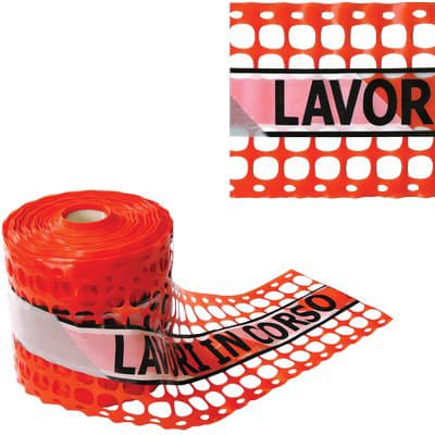 Rete Protezione Cantiere Lavori in Corso Tenax 150 g Mq H 100 ml 20 cm - 2