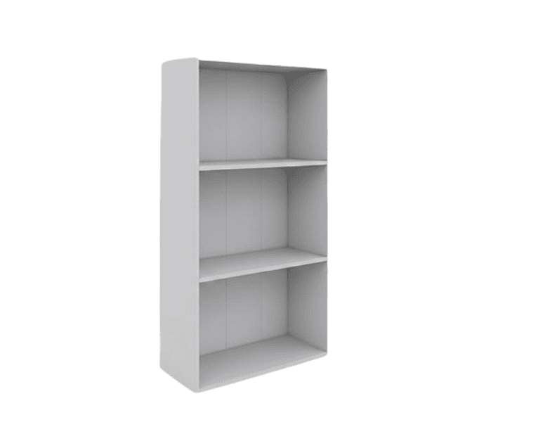 Libreria 2 Ripiani 50 x 22,8 x 95 cm Bianco - 2