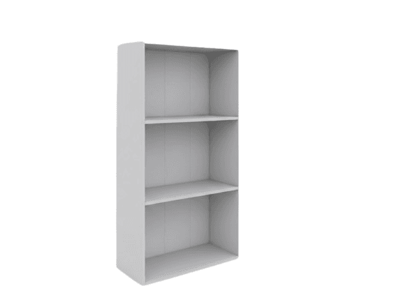 Libreria 2 Ripiani 50 x 22,8 x 95 cm Bianco - 2