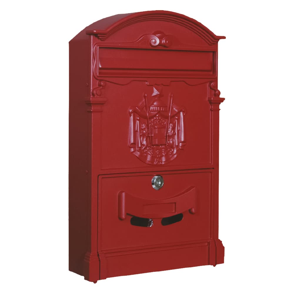 Cassetta Postale Kasart Camelia Rosso Fuoco 25,5 x 9 x 41 cm - 2