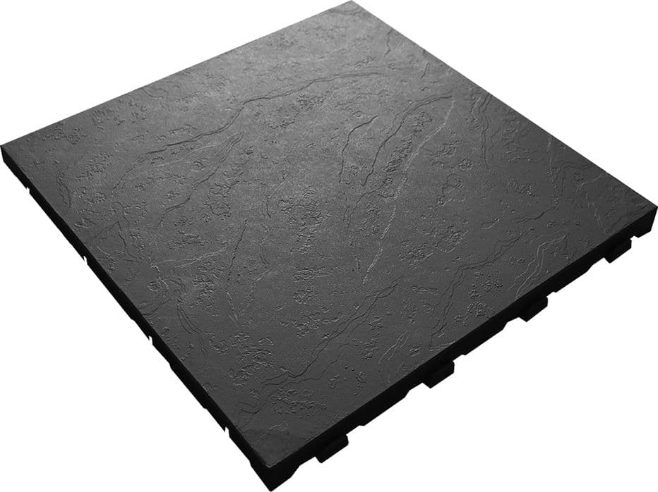 Piastrella Giardino Easy Artplast Polipropilene Antracite 40 x 40 x 2,65 cm - 2