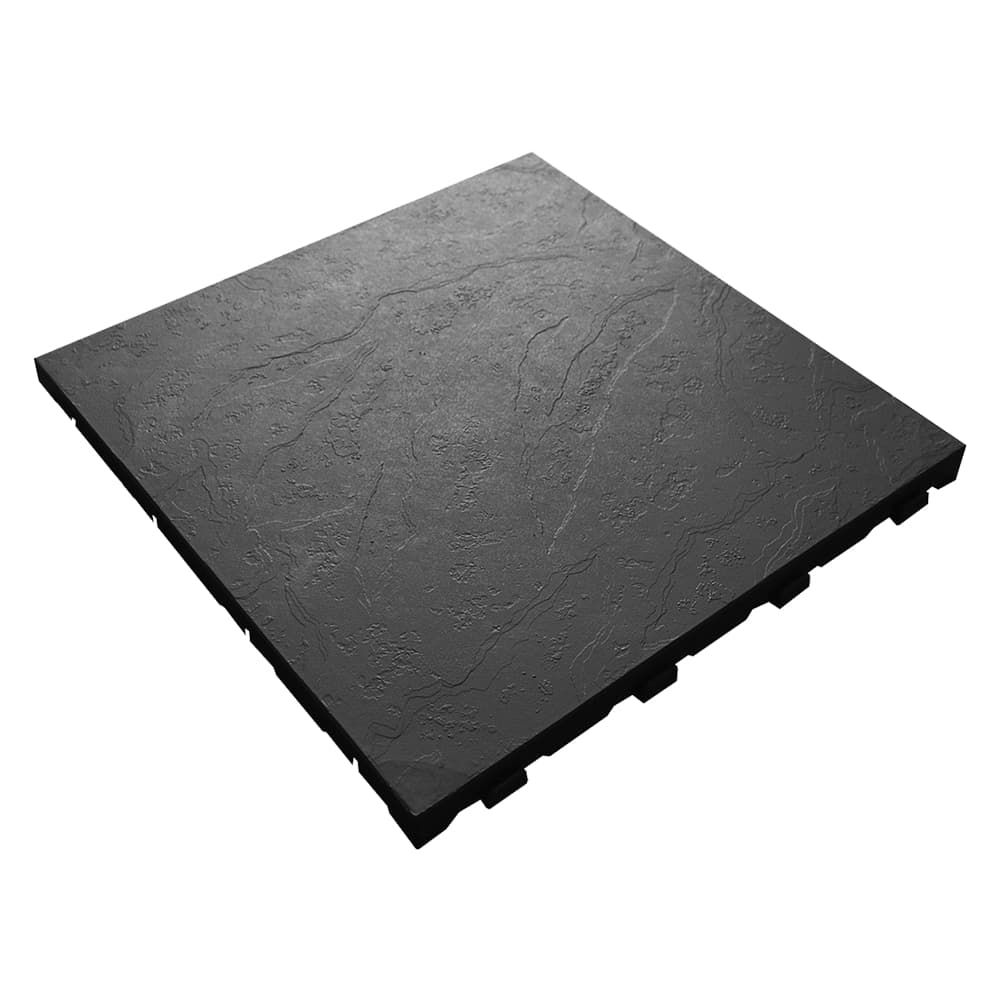 Piastrella Giardino Easy Artplast Polipropilene Antracite 40 x 40 x 2,65 cm - 2