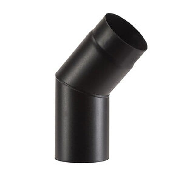 Curva Porcellanata 45 D 12 cm Nero Opaco Top - 2