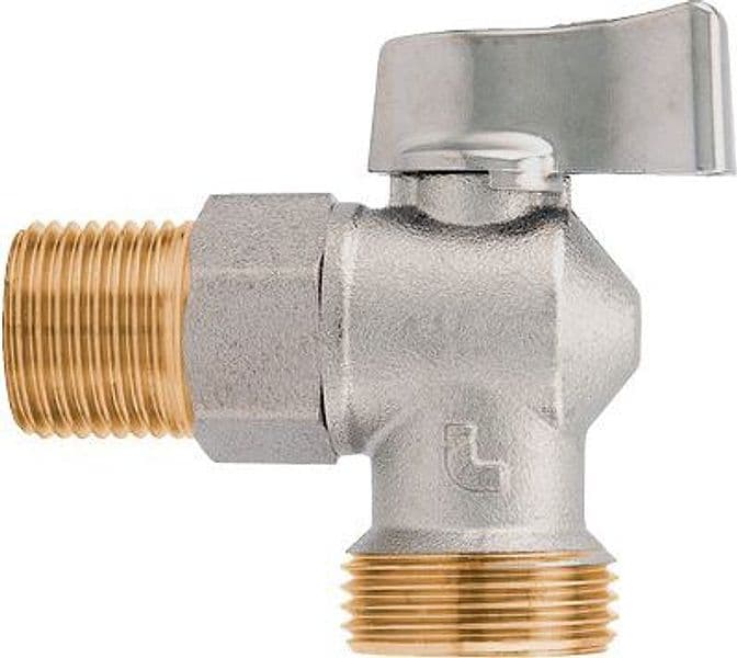 Rubinetto Valvola a Sfera per Lavatrice 392 Itap Ottone Cromato 1/2MX3 4 M
