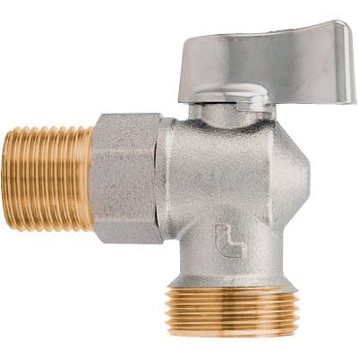 Rubinetto Valvola a Sfera per Lavatrice 392 Itap Ottone Cromato ½MX3 4 M - 2
