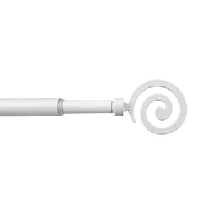 Bastone Metallo Ø 12 x 9 70 x 120 cm Spirale Bianco - 2
