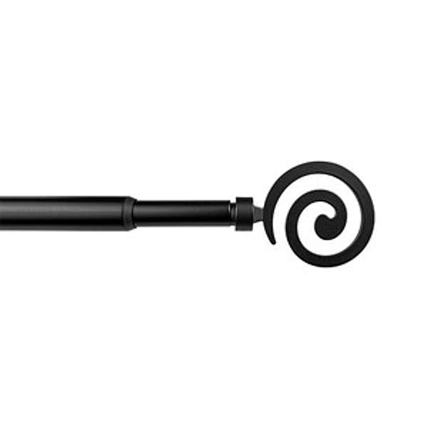Bastone Metallo D 12 x 9 70 x 120 cm Spirale Nero - 2