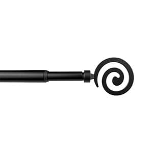 Bastone Metallo D 12 x 9 70 x 120 cm Spirale Nero - 2