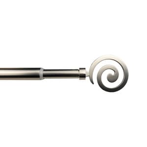 Bastone Metallo Ø 12 x 9 70 x 120 cm Spirale Nichel - 2