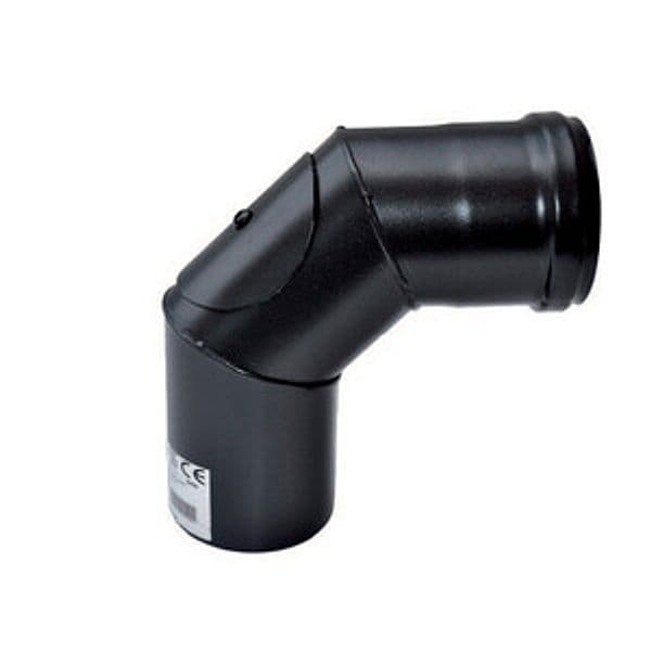 Stufa a Pellet con Ispez D 10 cm Curva a 90 - 2