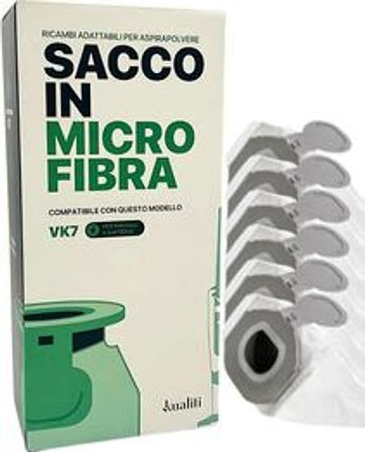 Ricambio Folletto Sacco in Microfibra VK7 PZ.6 - 2