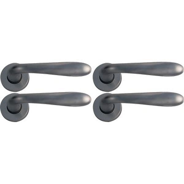Mezza Maniglia Goccia Cromo Zama Cromo Satinata Q8 Dx 4 Pezzi - 2