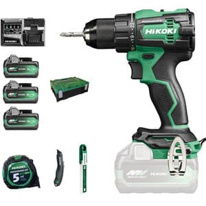 Trapano DV18DE 18V con Perc Brush e 3BATT e Acc Hikoki - 2
