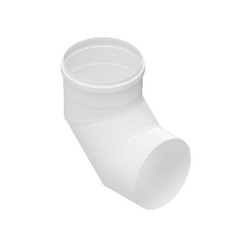 Curva 90° in Acciaio AISI 304L per Cappe Dk Ø 130 Bianco - 2