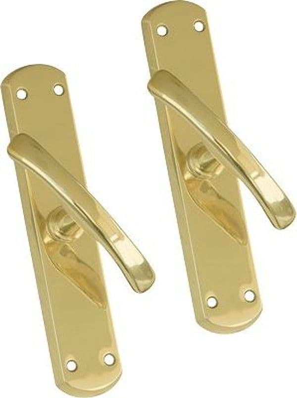 Martellina Rio Ottone Lucido Placca Corta Q7 2 Pezzi - 2