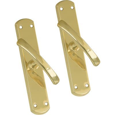 Martellina Rio Ottone Lucido Placca Corta Q7 2 Pezzi - 2