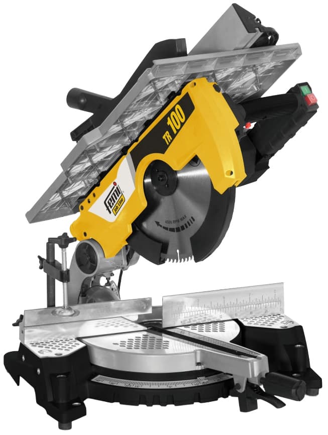 Troncatrice per Legno con Pianetto Superiore ''TR100'' 2000 W Ø 305 mm Femi - 2
