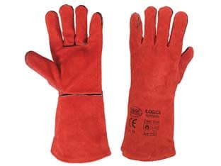 Guanto Saldatore Crosta Bovino Rosso TG.10 10 Paio - 2