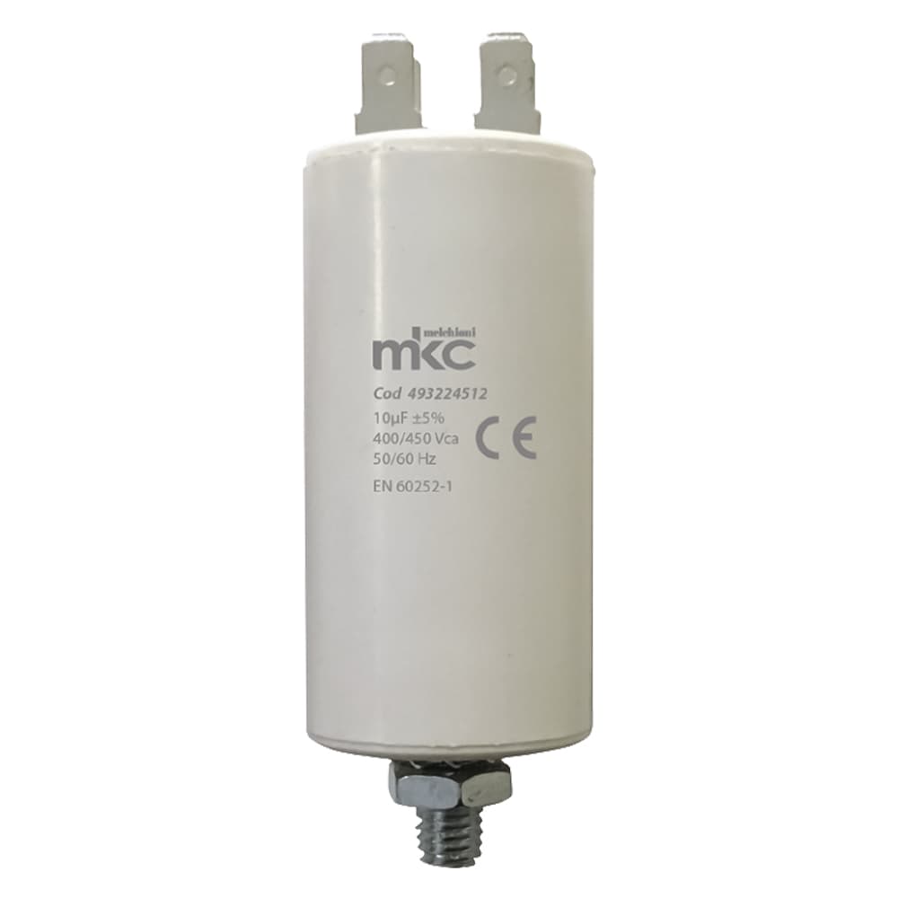 Condensatore di Spunto con Vite Terminale Faston 30 Uf 400 Melchioni 450 v - 2