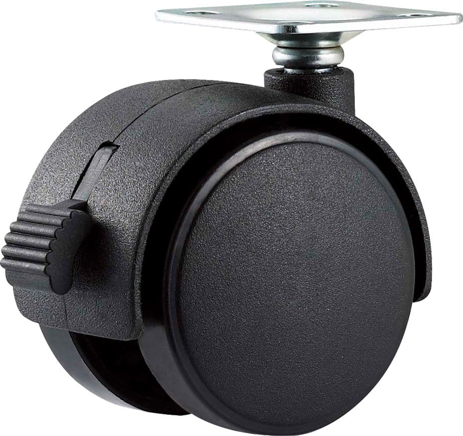Ruota per Mobili Doppia Ø 50 Piastra Capacità Uniko 2 kg Bl 38 x 38 mm