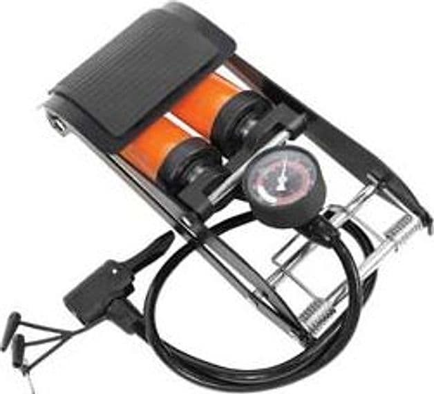 Pompa a Pedale Doppia con Manometro Dimensioni 287 MMX138 Alte - 2