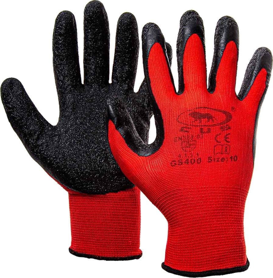 GUANTI IN LATTICE 'GS400' Tg. 9 (L)- 12 coppia  - BricoGo - 2