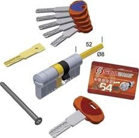 Cilindro Europeo Sagomato EVOK64 Top per Pomolo 31 MMX61 (363BQCS3161115) – Securemme