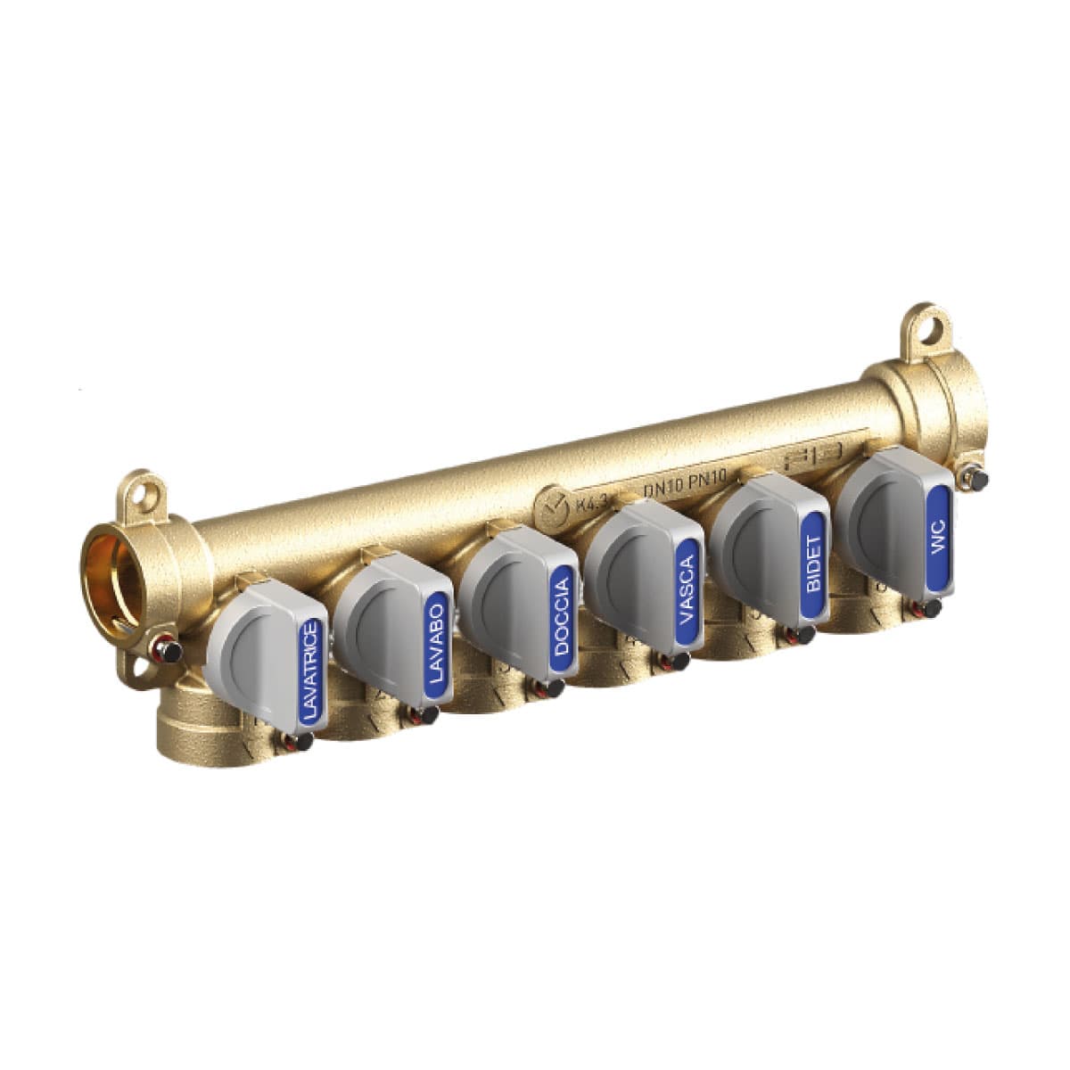 Collettore Multi Intercettazione Modulare 4 Vie Lunghezza 151 mm TEC - 2