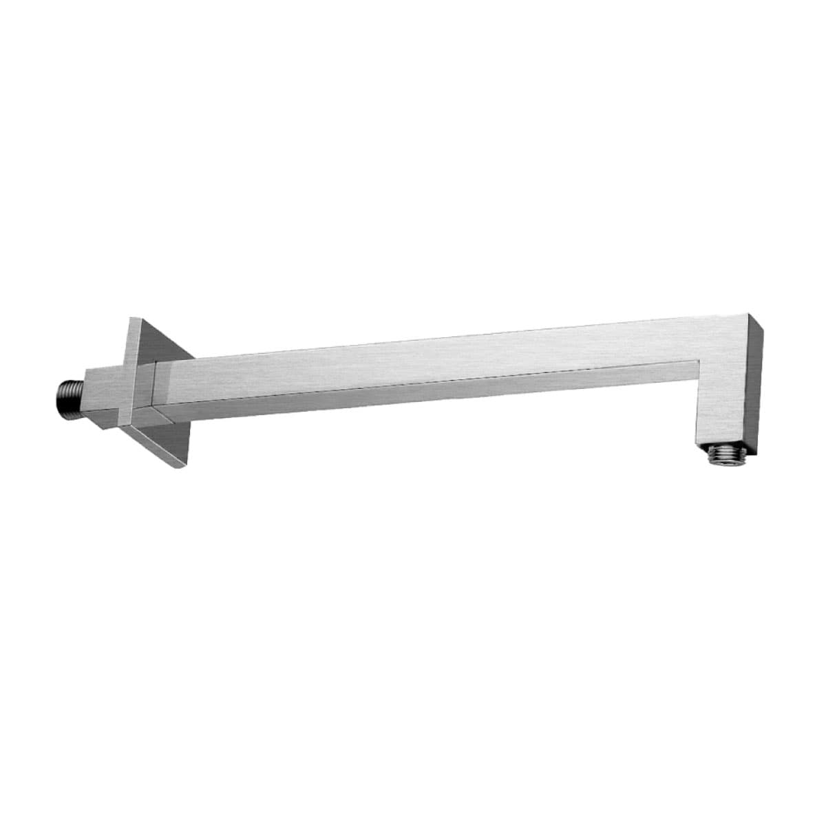 Braccio Doccia Quadro in Ottone Steel Looking Lunghezza Cm 35 PAF - 2
