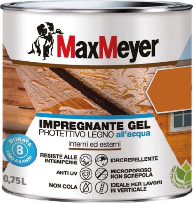 Max Impregnante Gel Allacqua Rovere 750 ml 4 Pezzi – Maxmeyer
