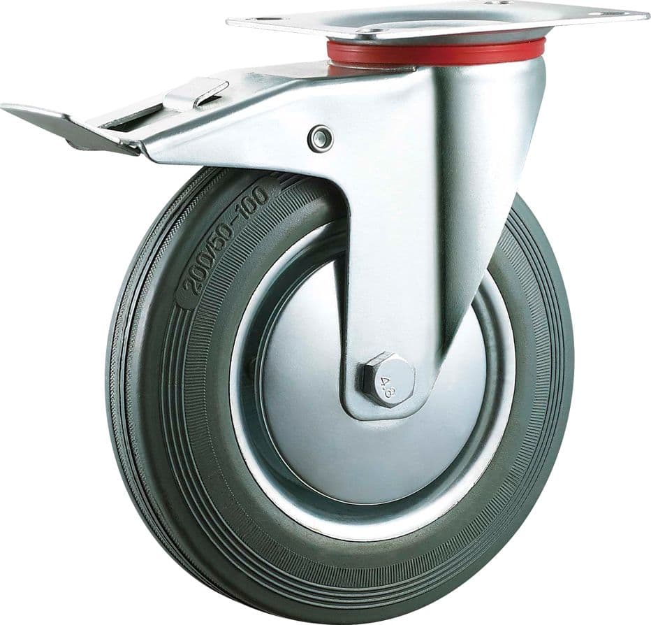 Ruota per Carrelli Art 80 Ø Piastra Capacità Uniko 100 160 mm 135 x 85 mm - 2