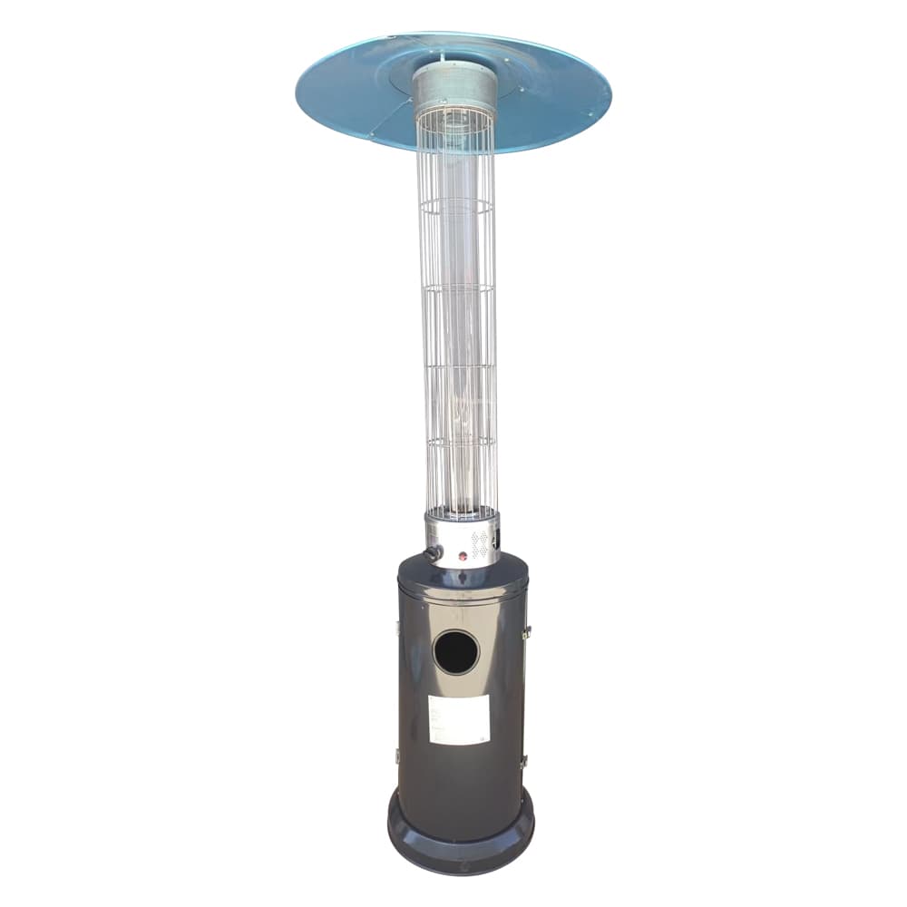Stufa Aerea Cilindrica Kasart 12,5 kw Verniciata Grigia Antracite - 2