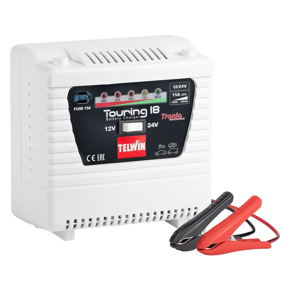 Caricabatteria 12 Telwin Touring 18 24 v 230 v 1 PH 50 60HZ - 2
