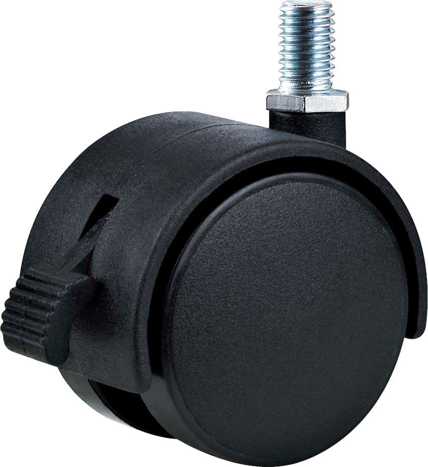 Ruota per Mobili Doppia Ø 40 Perno MA8 Capacità Uniko 2 kg Bl
