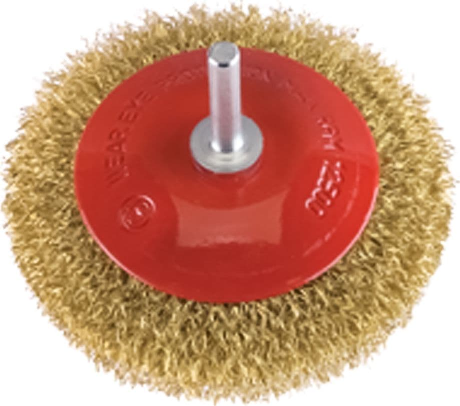 SPAZZOLA CIRCOLARE CONICA Ø mm 90 - gambo mm 6  - PG - 2
