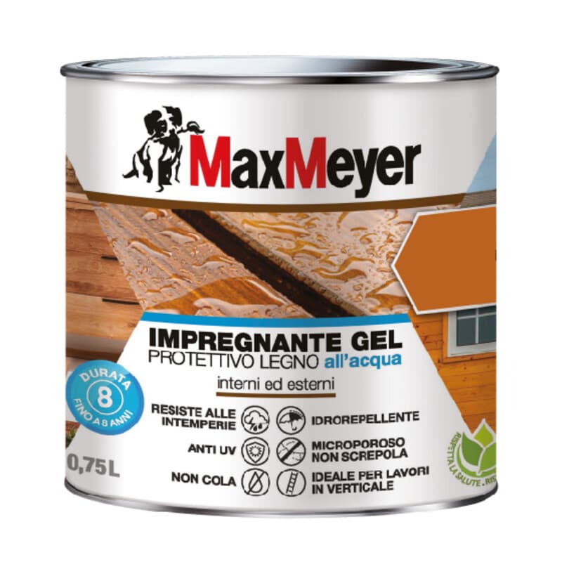 Max Impregnante Gel Allacqua Incolore 750 ml 4 Pezzi - 2