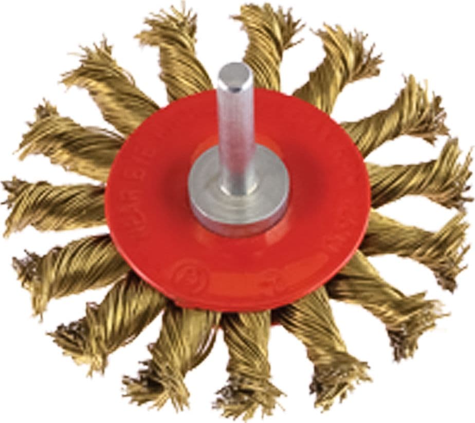 SPAZZOLA CIRCOLARE CON GAMBO Ø mm 100 - gambo mm 6  - PG - 2
