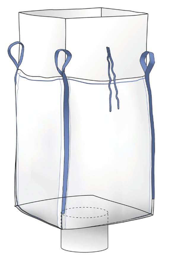 Sacco Big Bag Caramella con Valvola di Scarico Capacità Kg 1 000 cm 90 x - 2