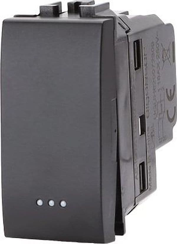 Invertitore Unipolare Abl Nero a 16 250 V 8 Pezzi - 2