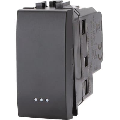 Invertitore Unipolare Abl Nero a 16 250 V 8 Pezzi - 2