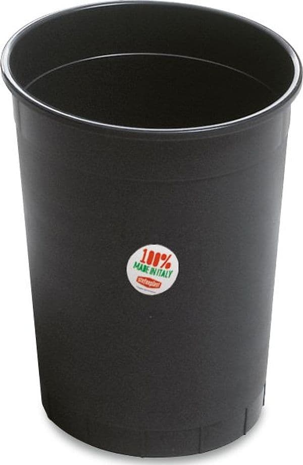 Cestino Gettacarte Chiuso Cm 28 x 30 H Colore Grigio Stefanplast - 2
