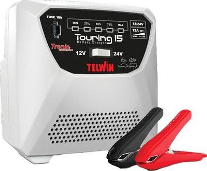 Caricabatteria Touring 15 Telwin 24 Ah 50 30 a 155 55 12 V - 2