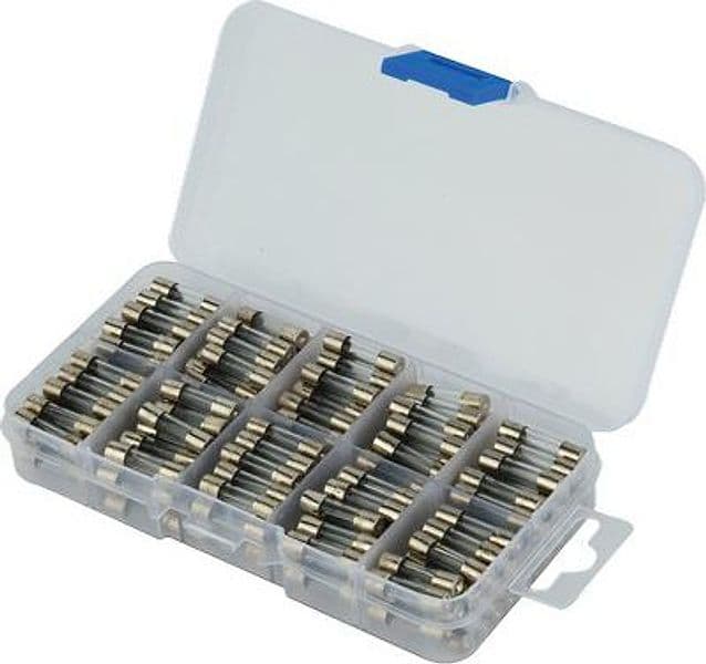 Fusibili in Vetro in Kit Electraline Ah 0,5 x 20 200 Pezzi - 2