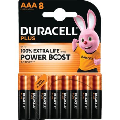 Pila Mini Stilo Aaa Plus Power Boost Duracell Alcalina 1,5 V 8 Pezzi - 2