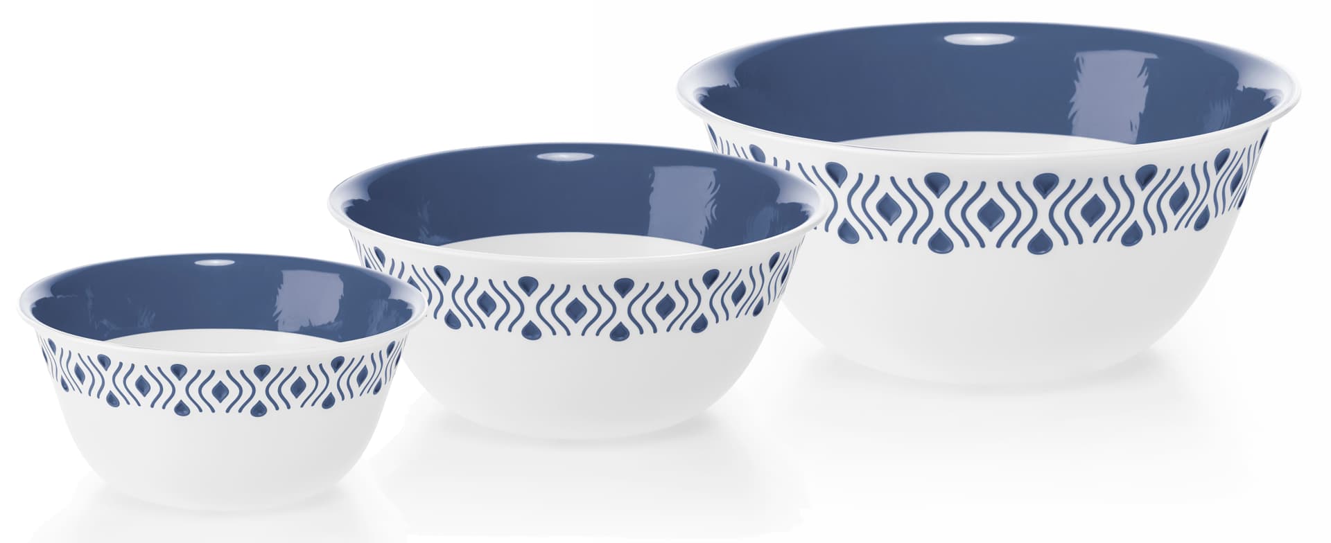 Ciotola Tosca Ø Cm 29 Bianco Blu Palace Stefanplast - 2